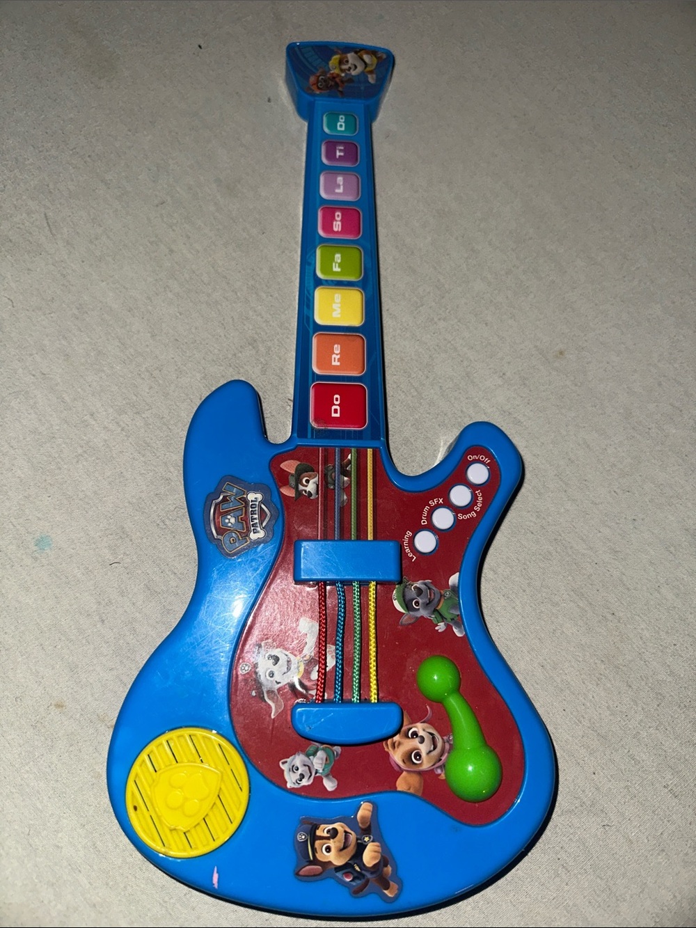 Paw Patrol Blue Kids Musical Guitar Toy with Multicolor Buttons